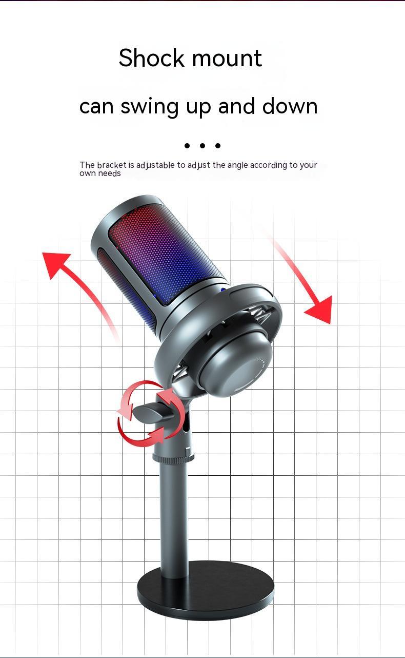 NumenX PulseMic RGB – USB Condenser Microphone for Creators