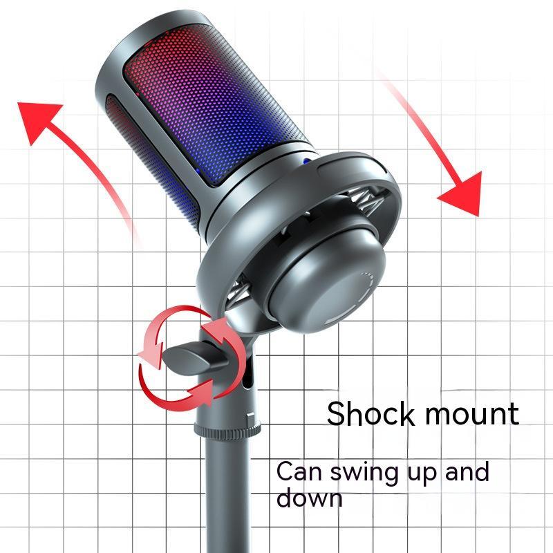 NumenX PulseMic RGB – USB Condenser Microphone for Creators