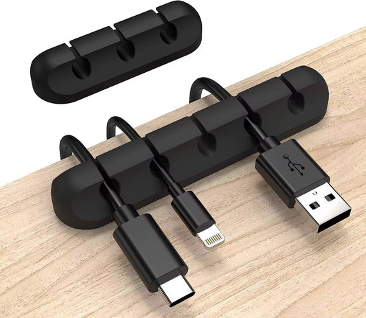 NUMENX CableFlow – 3-Pack Desk Cable Organizer Kit