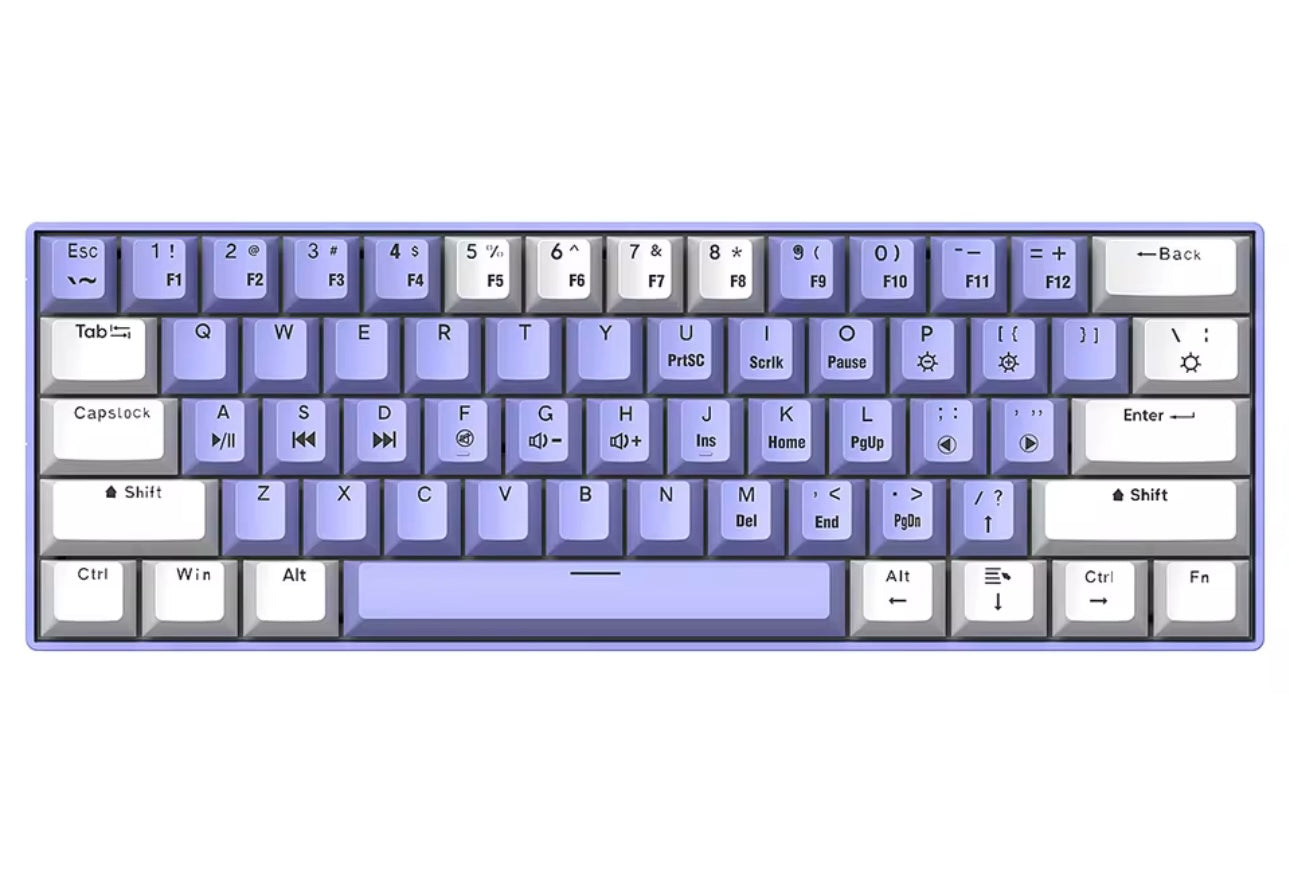 NumenX PulseBoard RGB - Wireless 61-Key Mechanical Keyboard